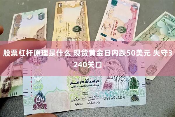 股票杠杆原理是什么 现货黄金日内跌50美元 失守3240关口