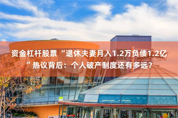 资金杠杆股票 “退休夫妻月入1.2万负债1.2亿”热议背后：个人破产制度还有多远？