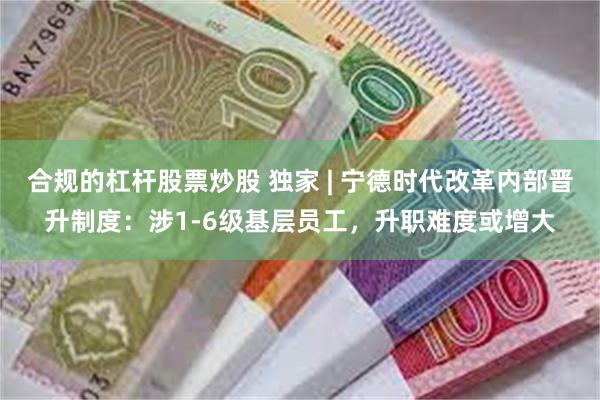 合规的杠杆股票炒股 独家 | 宁德时代改革内部晋升制度：涉1-6级基层员工，升职难度或增大