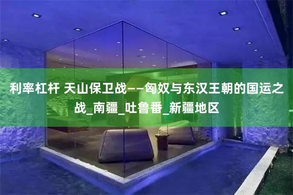 利率杠杆 天山保卫战——匈奴与东汉王朝的国运之战_南疆_吐鲁番_新疆地区