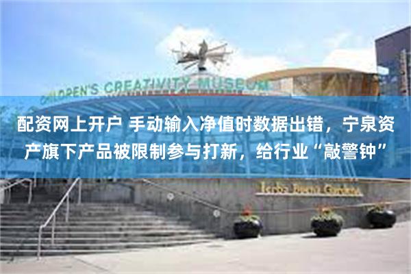 配资网上开户 手动输入净值时数据出错，宁泉资产旗下产品被限制参与打新，给行业“敲警钟”